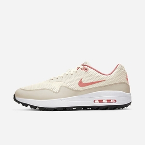 Chaussure De Golf Nike Air Max 1 G Beige 7280-591 Sail/Light Orewood Brown/White/Magic Ember Homme | NWG-90000343